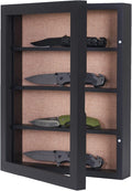 12x16 Shadow Box with 3 Removable Shelves, Black | Large Collectible Display Case, Shadow Box with 3 Removable Shelves for Miniatures, Medals, Coins, Shells and Figurines