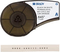 Brady Authentic (M21-375-C-342) PermaSleeve Heat Shrink Tubing for Control and Electrical Panels, Wire Harness, Black on White- For M210, M210-LAB, M211, BMP21-PLUS and BMP21-LAB Printers, .645" W 7'L