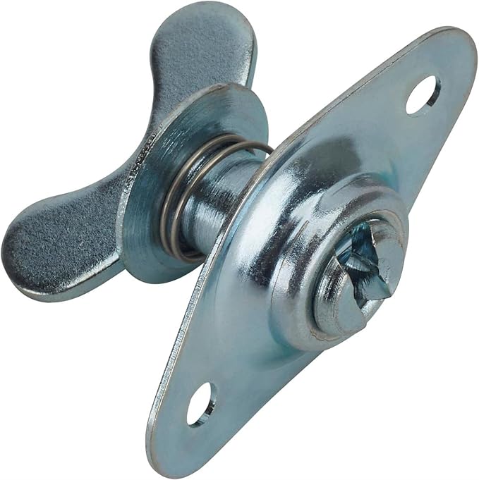 Butterfly Self-Ejecting Quarter Turn Fasteners, .700 In Grip, Pack/10