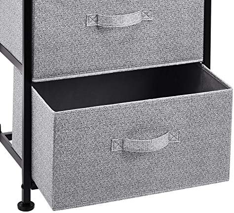Amazon Basics Fabric 4-Drawer Storage Organizer Unit for Bedroom Closet, Black