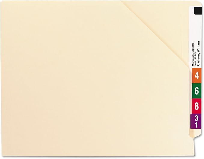 Smead End Tab File Jacket, Shelf-Master Reinforced Straight-Cut Tab