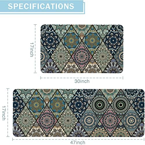 Kitchen Rugs and Mats Set of 2,Floor Mats for Home Kitchen Decor Mat
