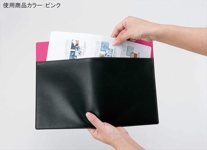 Reimei Fujii WPF801D Refill File Pocket Size Synthetic Leather Orange