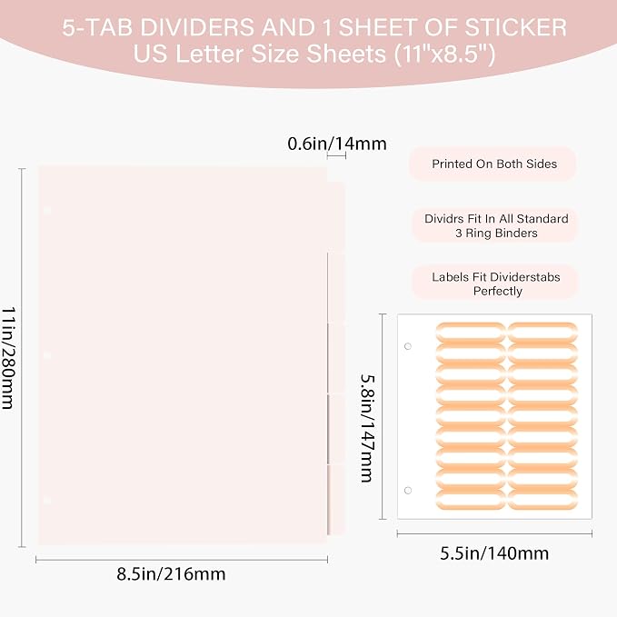 3-Ring Binder 1-inch with Clipboard, Holographic Silver Glitter Design, Including 5 Divider Pages, File Bag and Spine Label - Perfect for Schools, Offices and Organizations