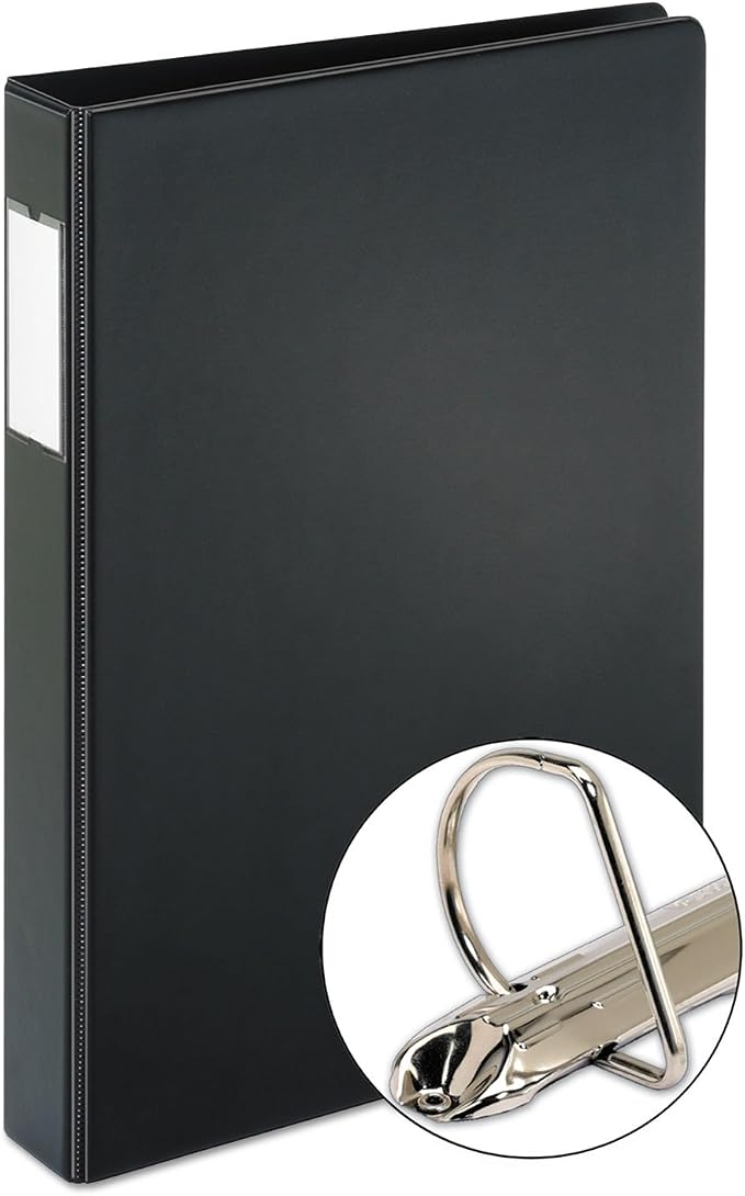 Cardinal 14232 D-Slant Legal Binder, 3 Ring, 1-Inch Capacity, 14-Inch x8-1/2-Inch, Black