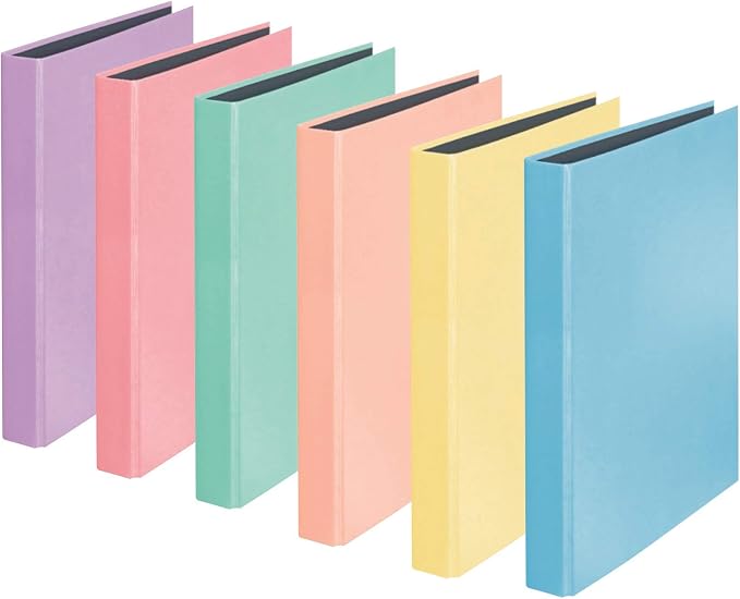 Falken PastellColor Ringbuch 2-D-Ring-Mechanik DIN A4 Füllhöhe 25 mm Himmel-Blau Kalender Organizer Ring-Ordner Hefter Plastikordner
