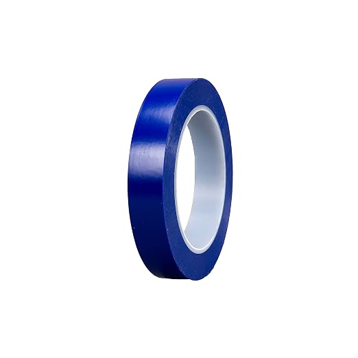 3M Vinyl Tape 471+, 1/2 in x 36 yd, Indigo, 1 Roll | Fine Line Tape for Paint Masking Striping, Color Separation and Complex Designs, High-Temperature