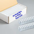 1 Inch Double Loop Wire Binding Spines, 2:1 Pitch, 220 Sheet Capacity | 50 Pack Notebook Binders Spiral for Booking Letter Size and Binding-Machines YolieraArt Cinch Wires Office Products
