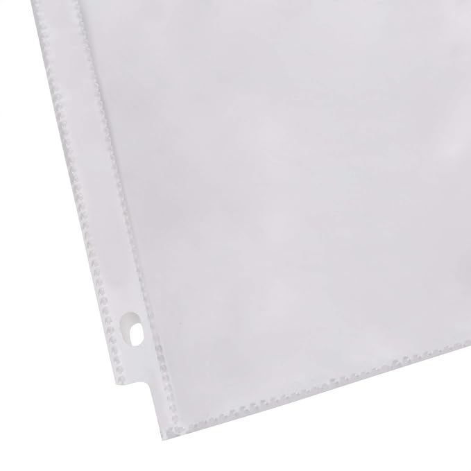 Amazon Basics Sheet Protectors for 3 Ring Binder, Top Loading, Clear Plastic Sleeves, Letter Size, 2000-Pack