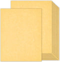 100 Sheets Yellow Cardstock 8.5 x 11, 65lb Yellow Parchment Card Stock | Goefun 180 gsm, Parchment Printer Paper for Printing, Writing, Crafts, Scrapbooking