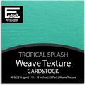 TROPICAL SPLASH—12x12 Textured Cardstock | 80lb Textured Green Scrapbook Paper | Premium Cardstock for Cricut Cutting | 25 Sheets