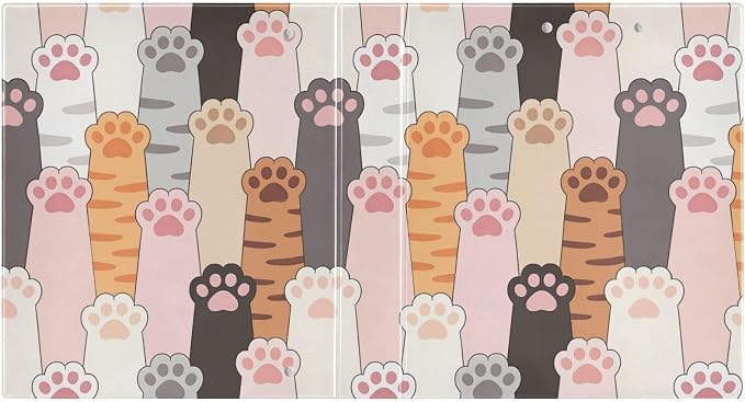 3 Ring Binder Cat Paw Prints 1.5" Round Ring Binders View Binder with 200 Sheet for Kids School Supplies Women Men Office, 1 Pack