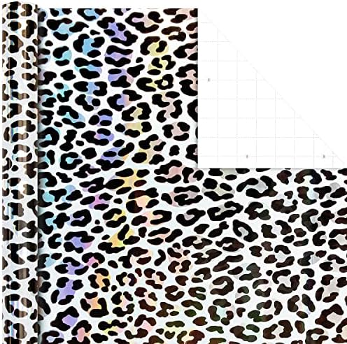 Hallmark Animal Print Wrapping Paper with Cut Lines on Reverse (3-Pack: 85 sq. ft. ttl) for Birthdays, Christmas, Graduations, Valentine's Day, Mother's Day