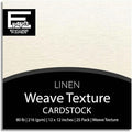 LINEN—12x12 Textured Cardstock | 80lb Textured Wt/Off Wt Scrapbook Paper | Premium Cardstock for Cricut Cutting | 25 Sheets