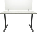 OBEX Frosted Acrylic Desk Mounted Privacy Panel, 24" x 60", Frosted