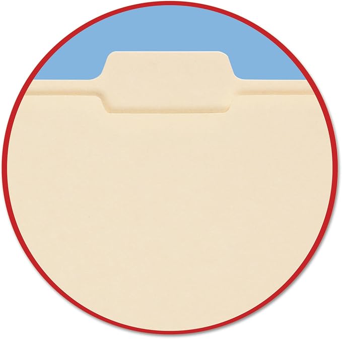 Smead File Folder, Reinforced 1/5-Cut Tab, Assorted Positions, Letter Size, Manila, 100 per Box (10356)