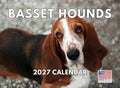 Basset Hound Calendar 2027 Monthly Wall Calender 12 Month
