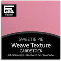 SWEETIE PIE—12x12 Textured Cardstock | 80lb Textured Pink Scrapbook Paper | Premium Cardstock for Cricut Cutting | 25 Sheets