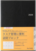 NOLTY Access A5-5 Weekly Planner 2026, April Start, Japanese Edition, Black, 2026-9683