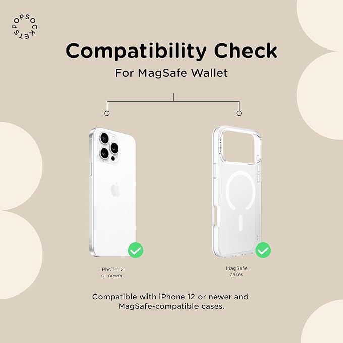 PopSockets Phone Wallet for MagSafe, Phone Card Holder with Grip, Hello Kitty - Pochacco