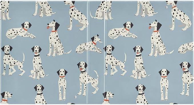Dalmatian Dog Round Ring Binders 1.5 Inch 3 Ring Binder with Clipboard Holds 200 Sheets Office Home School