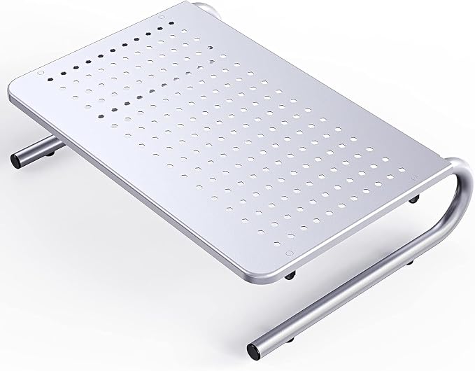 HUANUO Monitor & Laptop Stand - Metal Vented Riser for Screen, Laptops, Printers - Home & Office
