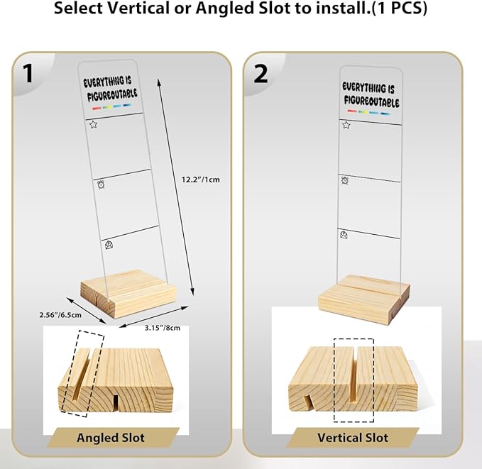 Monitor Memo Board Computer Monitor Memo Board Everything Is Figureoutable Sign Acrylic for Computer Monitors No Screen Damage With Removable Design 12.6x 3.15 x 0.2 inches