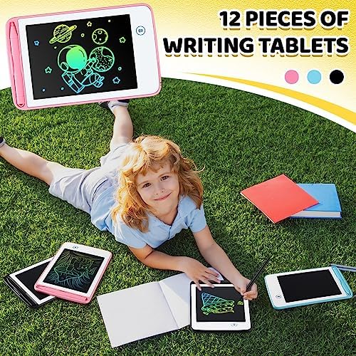 Zhehao 12 Pcs LCD Writing Tablet for Kid 6.5'' Doodle Board Drawing Tablet