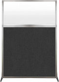 Versare Hush Screen Portable Room Divider | Workstation Wall Divider | Freestanding Privacy Hush Panels | Frosted Windows | Fabric Office Divider Screen | Great for Room Separation