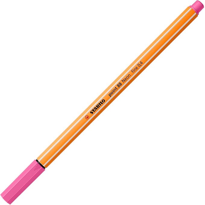STABILO Fineliner point 88 - Zebrui Case - 20 pcs - Assorted Colours - incl 5 neon