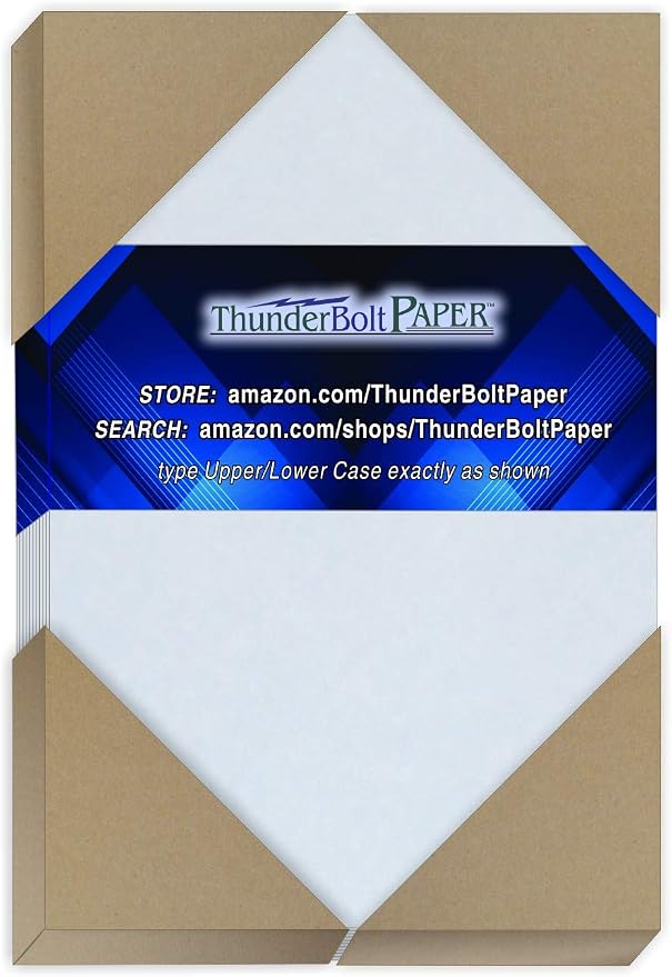 50 Blue Parchment 65lb Cover Weight Paper - 4" X 6" (4X6 Inches) Photo|Card|Frame Size - Printable Cardstock Colored Sheets Old Parchment Semblance
