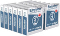 Easyview 3-Ring Binder, Clear-View Cover, 2" Round Rings, 12 Pack | Heavy-duty binder, fits 8.5" x 11" paper, white, customizable cover, made in Canada, ideal for school or office use