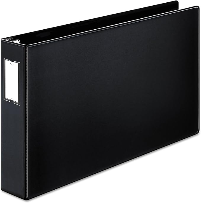 Cardinal Premier Easy Open 11" x 17", Locking Slant-D Ring Binder, 2", Black (12132)