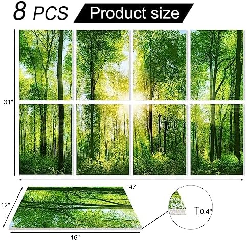 YPY Sound Proofing Panels, Sound Absorbing Wall Art Forest, Acoustic Panels