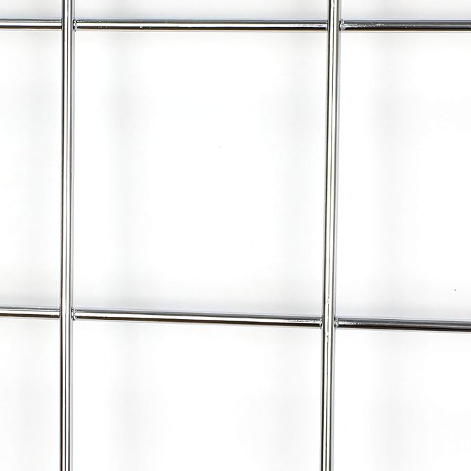2 Pack Large Wall Grid Panels with Light and Clips, Photo Display Board, Picture Frame Collage Board, Wire Grid Wall Panel Room Decoration,Silver | Picture Frames Collage , Wire Grid Wall Panel Room Decoration