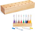 Cinnvoice Wooden Marker Stand Marker Pen Holder Storage Organizer for Classroom Display Stand Paint Brush Holder for Organization Storage Supplies (Single Layer)