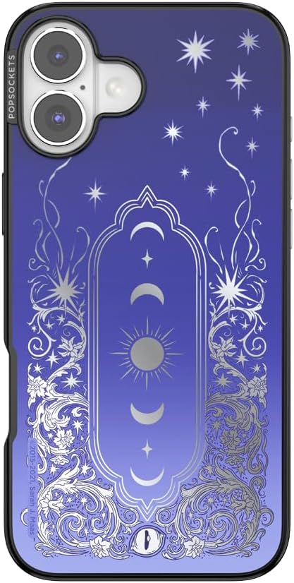 PopSockets iPhone 16 Plus Phone Case with MagSafe, Wireless Charging Compatible, Bookish - Mirror Curse Breaker