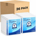 SUQJOY Durable 3 Ring Binders 1 Inch 36 Pack Bulk, Clear View Binders Bulk Three Ring Binders PVC Free, Fit for 8.5x11 inches for School or Office Supplie(White