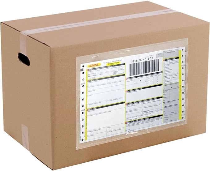 RyhamPaper Packing List Envelopes, Clear 6 x 9 Inches Self Adhesive Shipping Labels Envelope Pouches (100 PCS)