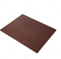 Dacasso 24” x 19” Chocolate Brown Leather Desk Pad w/Out Rails - Executive Desk Surface Protector - Luxury Leather Desk Blotter for Writing