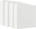 Staples 3" 3-Ring View Binder, White, 4/Pack