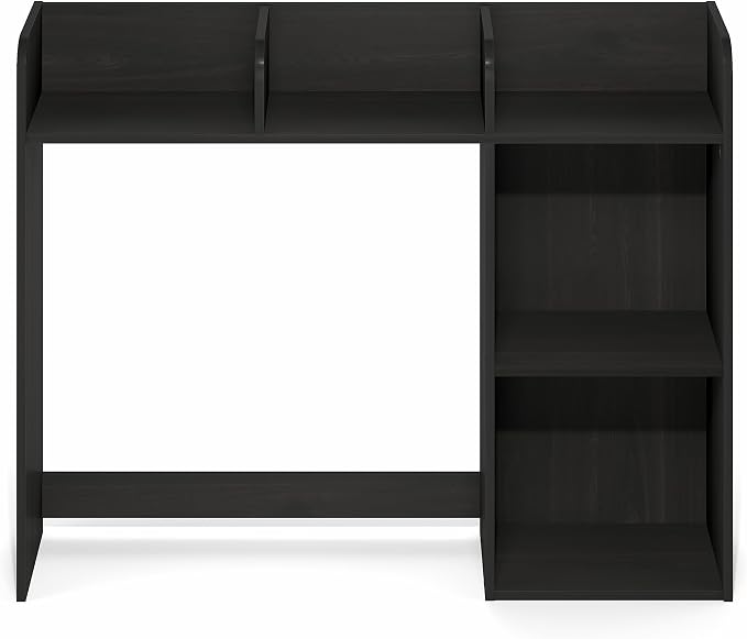 Furinno Classic Desk Shelf, 5-Shelf Desktop Hutch, Book Shelf, 3-Tier Desk Organzier, for Office Supplies, Office Desk Accessories, for Home Office, College, Dorm, Espresso