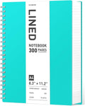 AHGXG Lined Journal Notebook, 300 Pages, A4 (8.5" x 11")