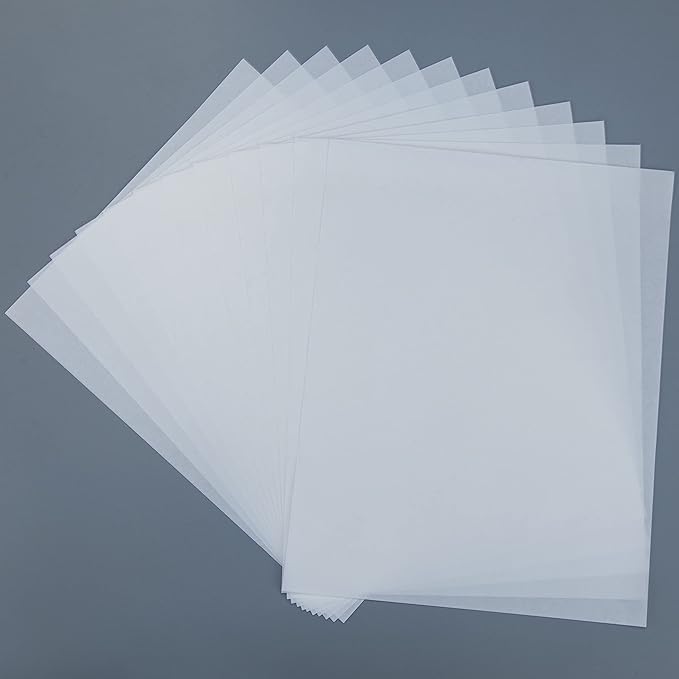 NATURALABEL Water Soluble Paper, 8.5" x 11", 12 Sheets | Dissolves in water, printable & writable, for memorials, prayers, journals, spy & secret messages