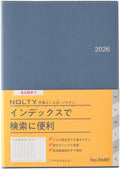 NOLTY Access A5-4 Weekly Planner 2026, April Start, Japanese Edition, Blue, 2026-9689