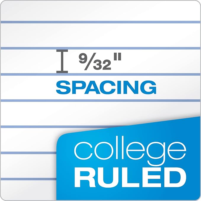 Oxford Loose Leaf Paper, 2000 Sheets, College Rule Filler Notebook Paper, 8-1/2" x 11", 3-Hole Punched Fits 3-Ring Binders, 4 packs of 500 (62331)