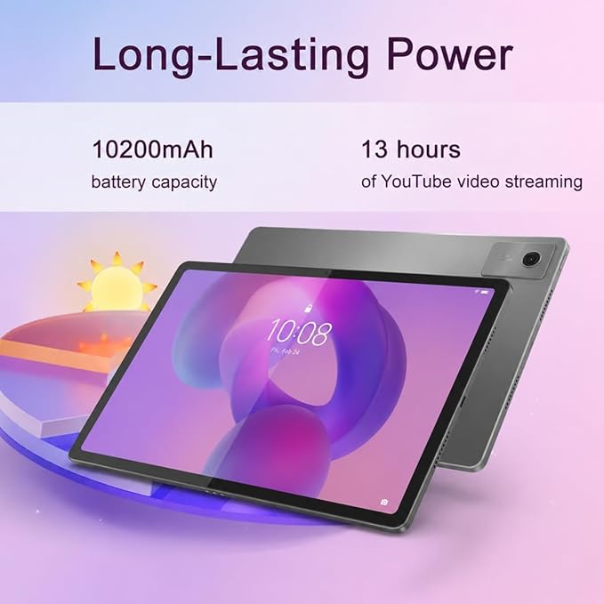 Lenovo Idea Tab Plus AI Tablet, 12" 3K QHD+, Tab Pen Plus, 8GB RAM, 256GB | (128GB+128GB SD Card), 8-Core MediaTek, Touchscreen,13-Hr Long Battery Life, Lightweight, for Student & Gaming, Android OS