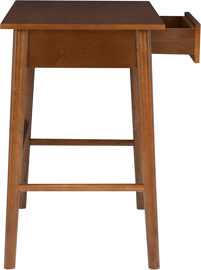 Melissa Mid Century Walnut Desk by Linon