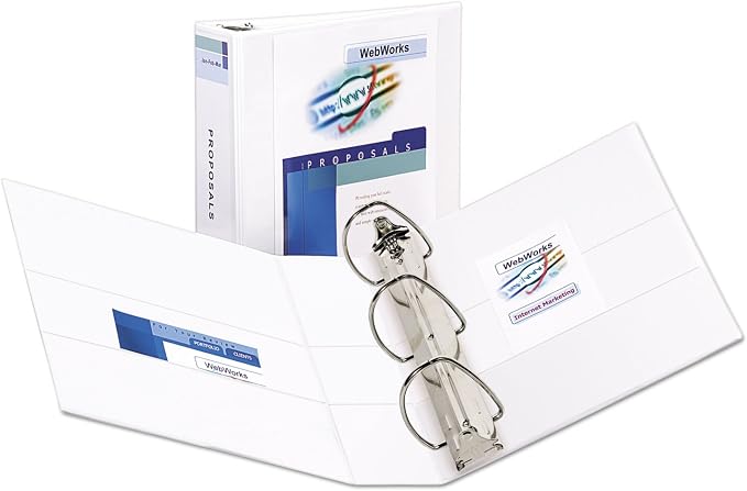 Avery Durable View 3 Ring Binder, 3" EZD Rings, 1 White Binder