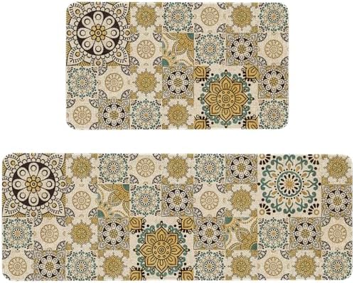 Kitchen Rugs and Mats Set of 2,Floor Mats for Home Kitchen Decor Mat